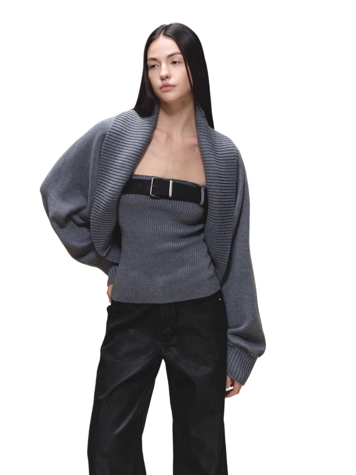 Belted Bandeau & Cardigan Set