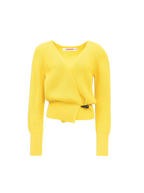 V-neck Knit Cardigan