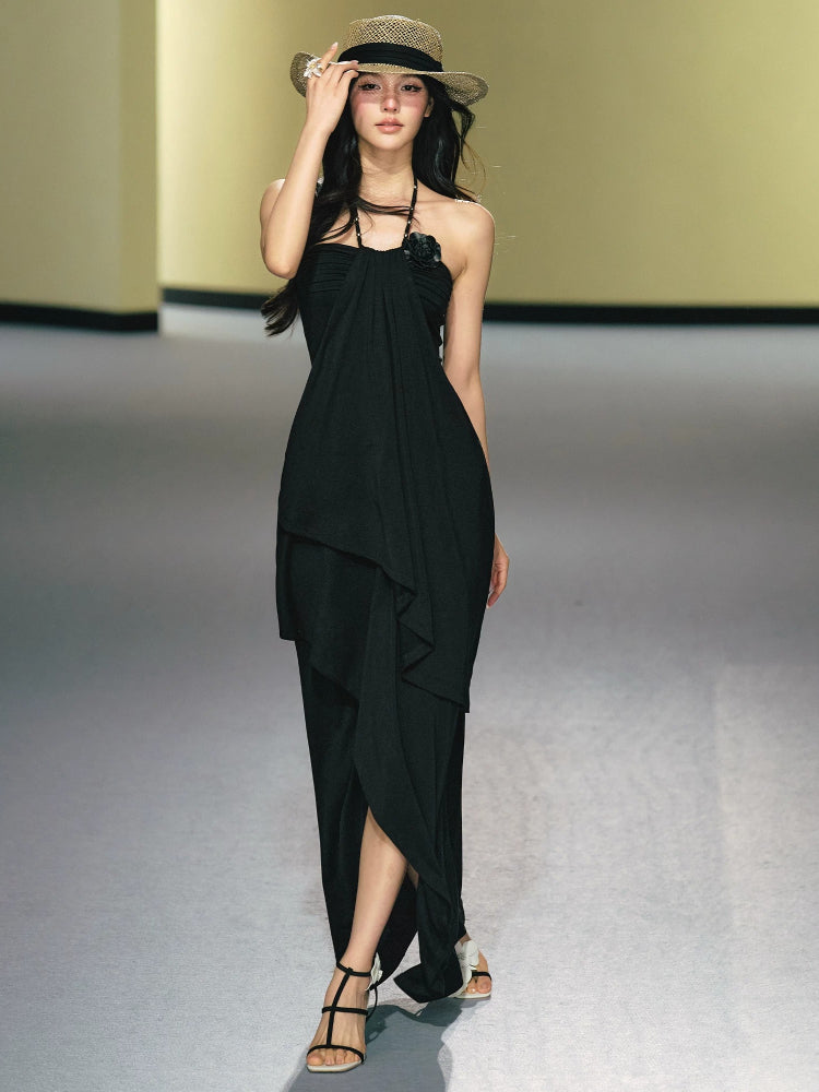 Lyocell Halter Layer Dress