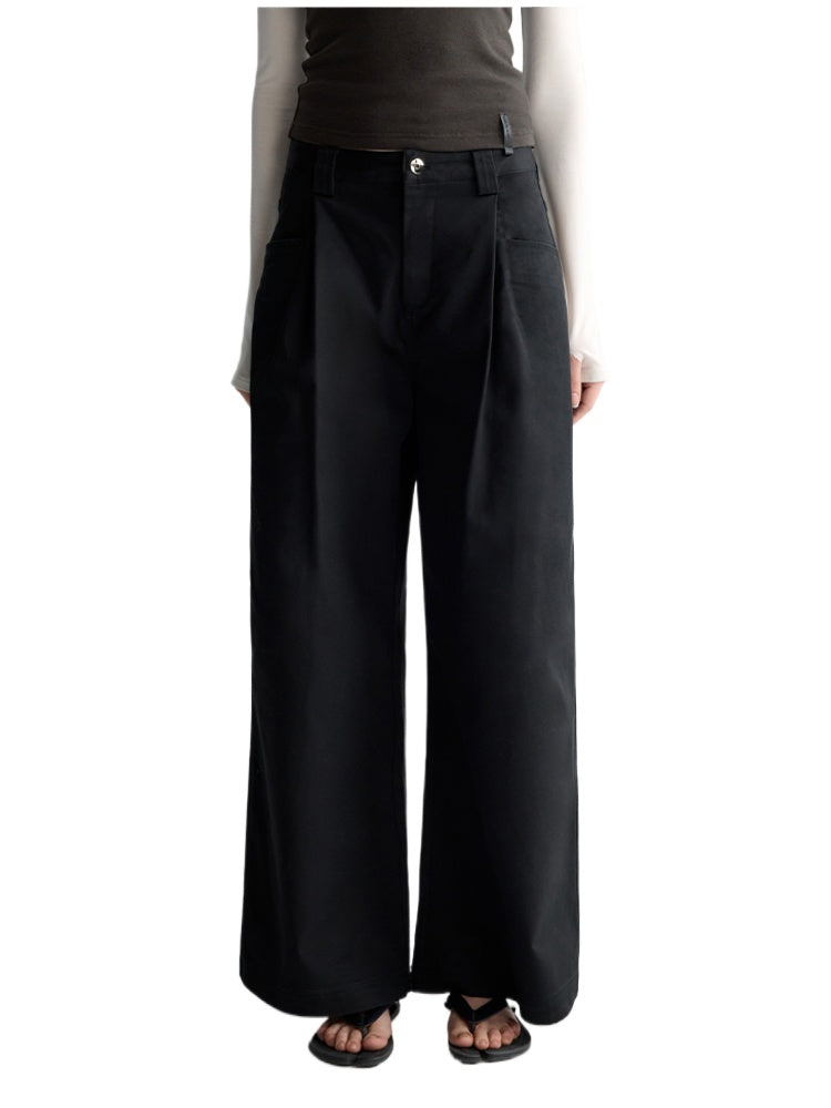 Oversized Tailored Wide-Leg Pants