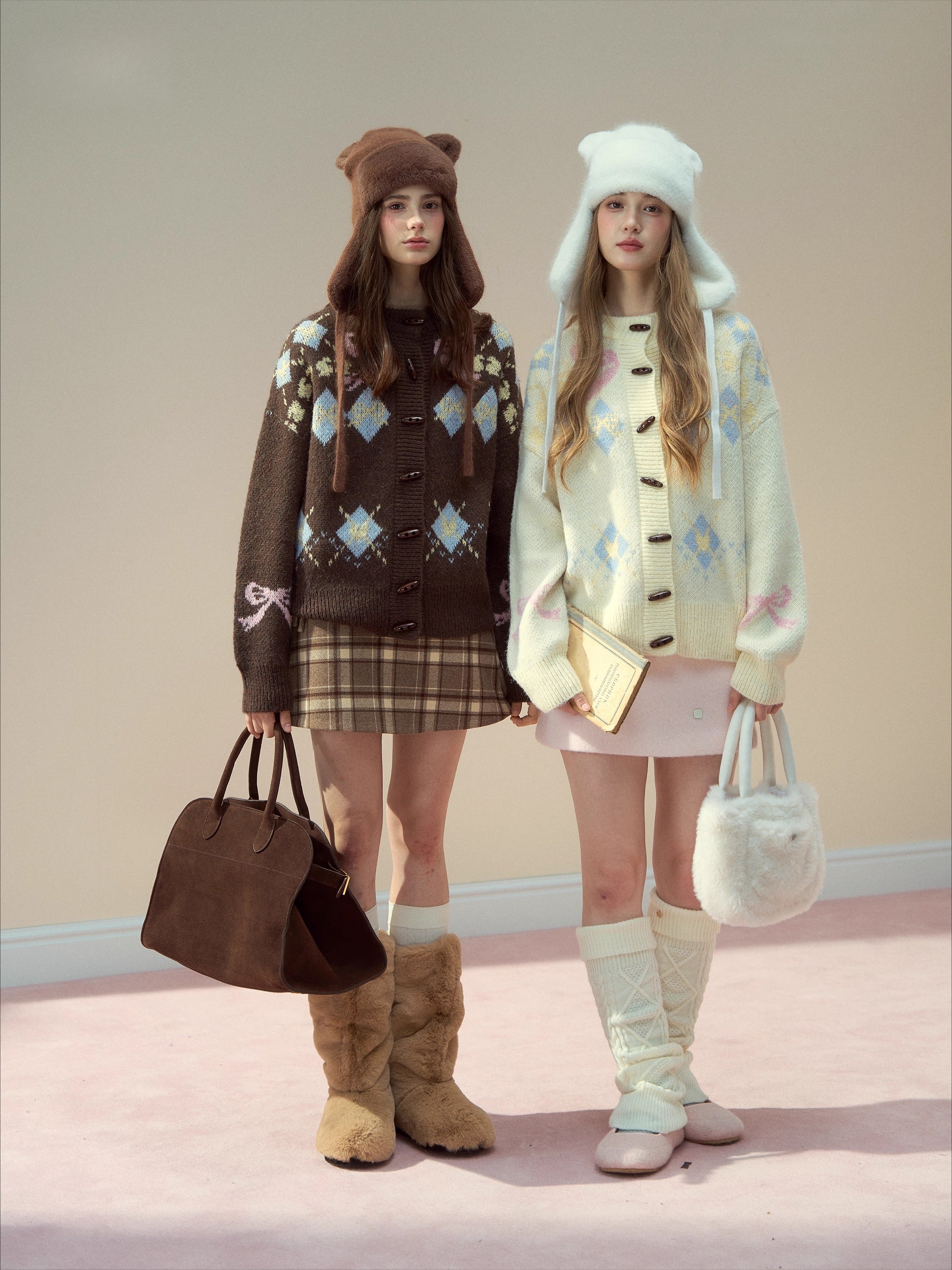 "My Little Bear" Rabbit Hair Hat