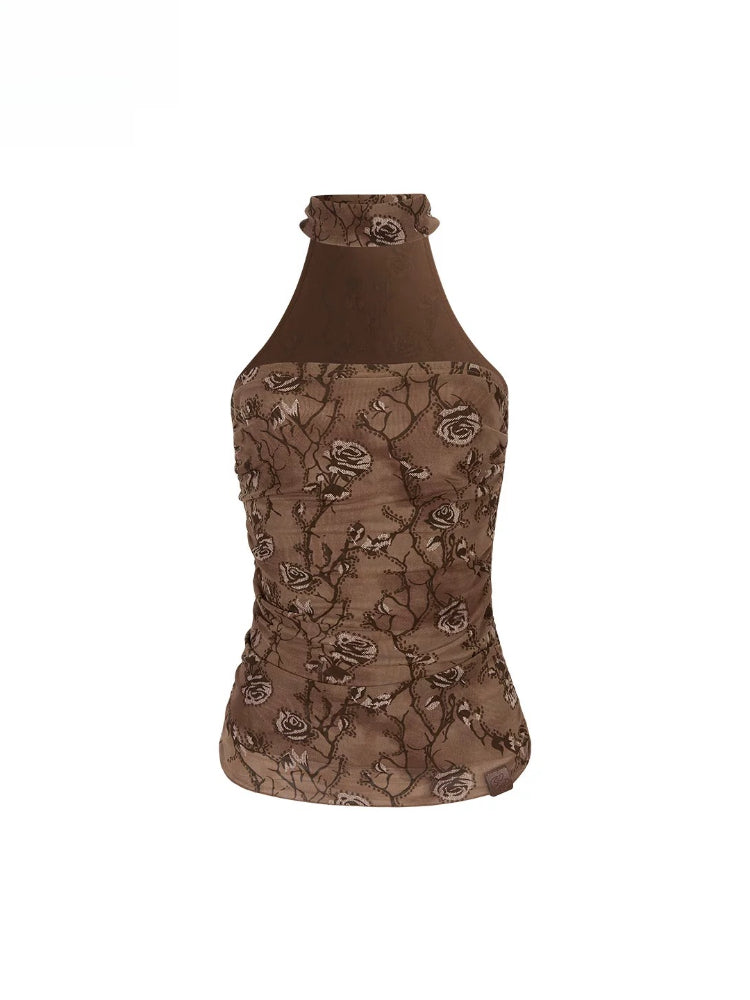 Choker Mesh Tube Top