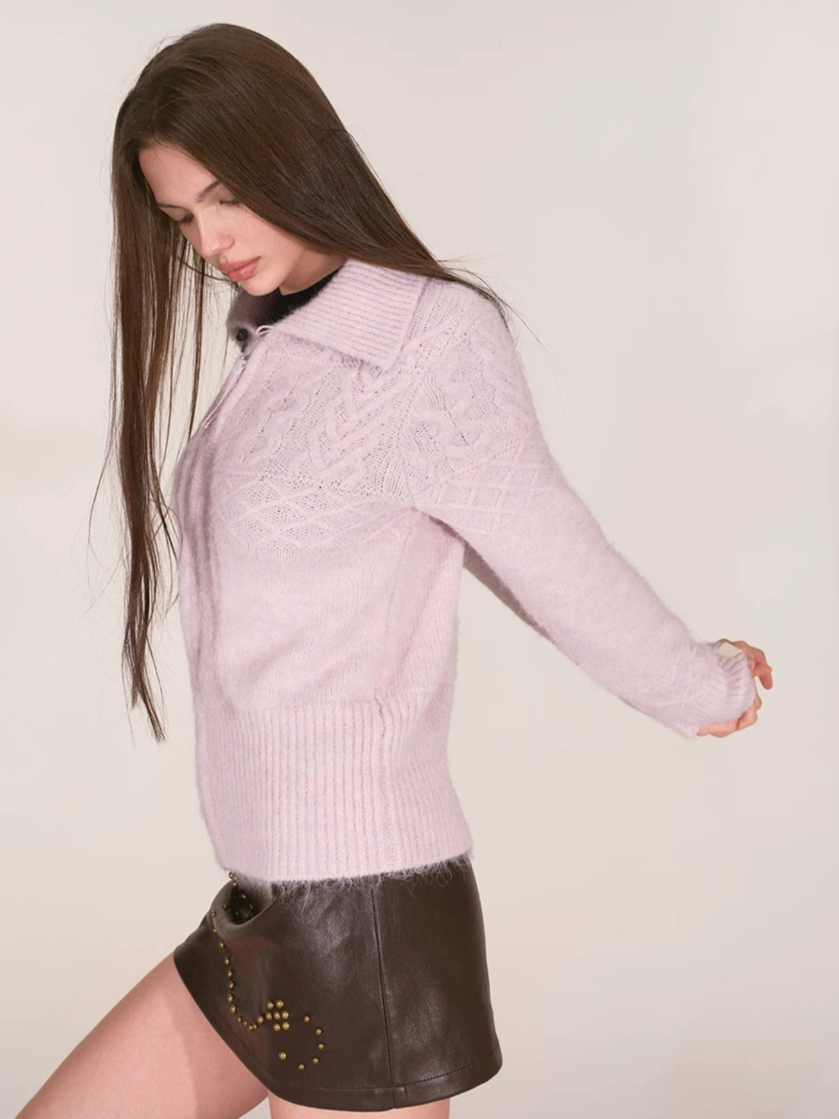 Vintage Toggle Cable Knit Cardigan