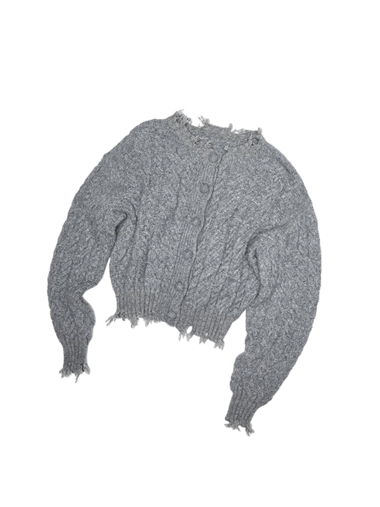 Cable Knit Cardigan & Skirt Set