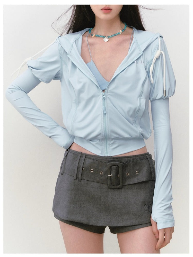 Water-drill Slim UPF50+ Sunscreen Shirt