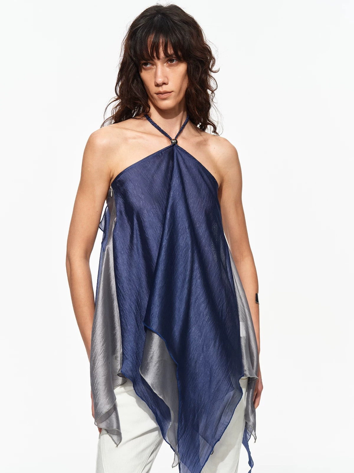 Braided Halter Layer Top