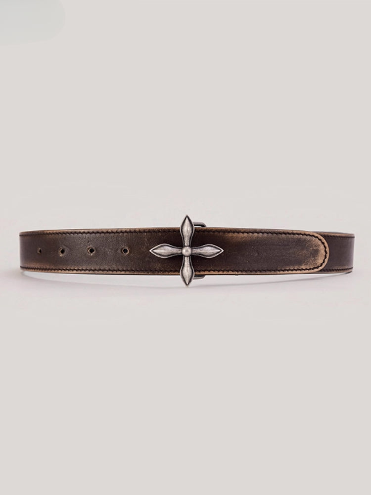 Compass Handcraft Leather Belt