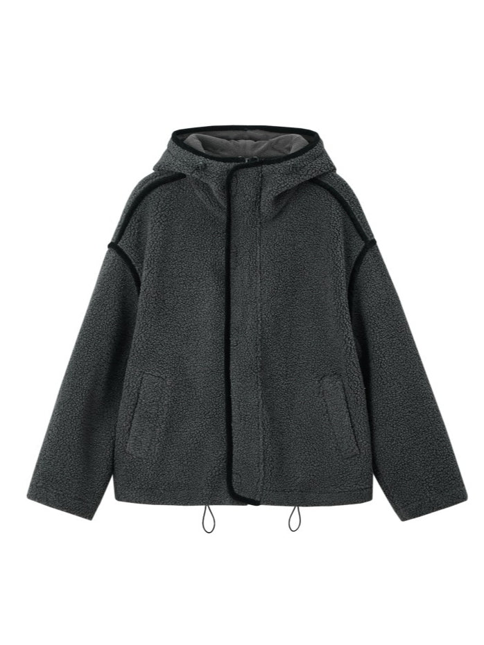 Colorblock Piped Fleece Jacket
