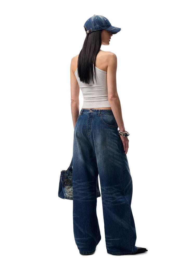 Basic Solid-Color Embroidered Slim-Fit Vest