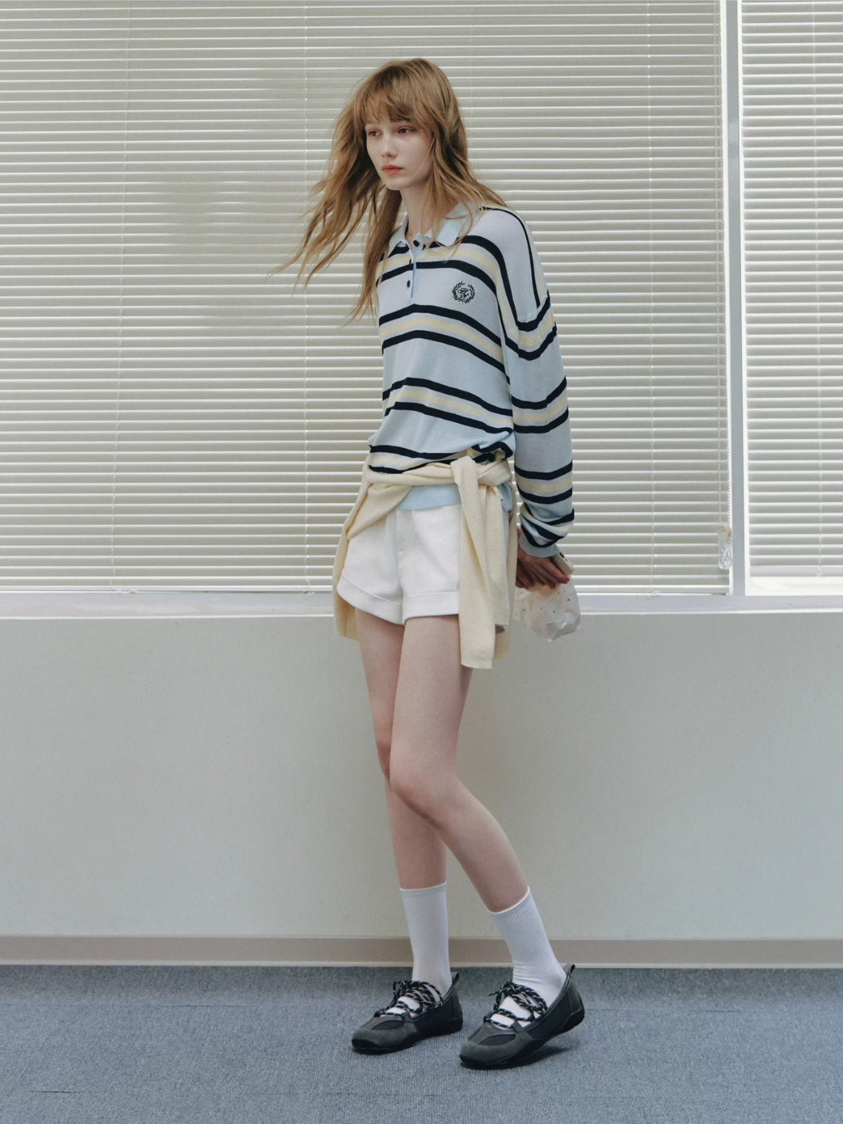 Striped Polo Top Set