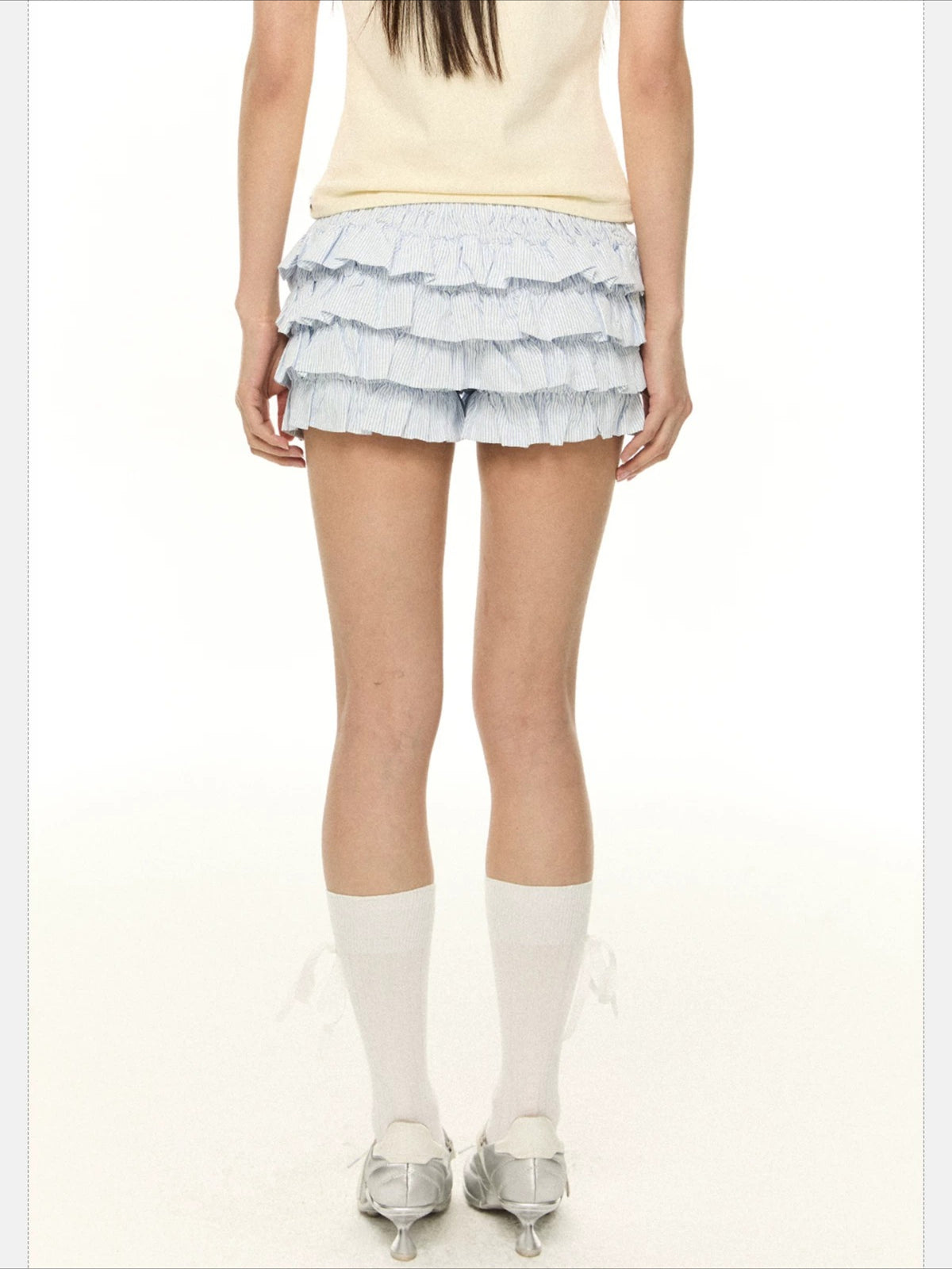 Layered A-Line Skirt Shorts