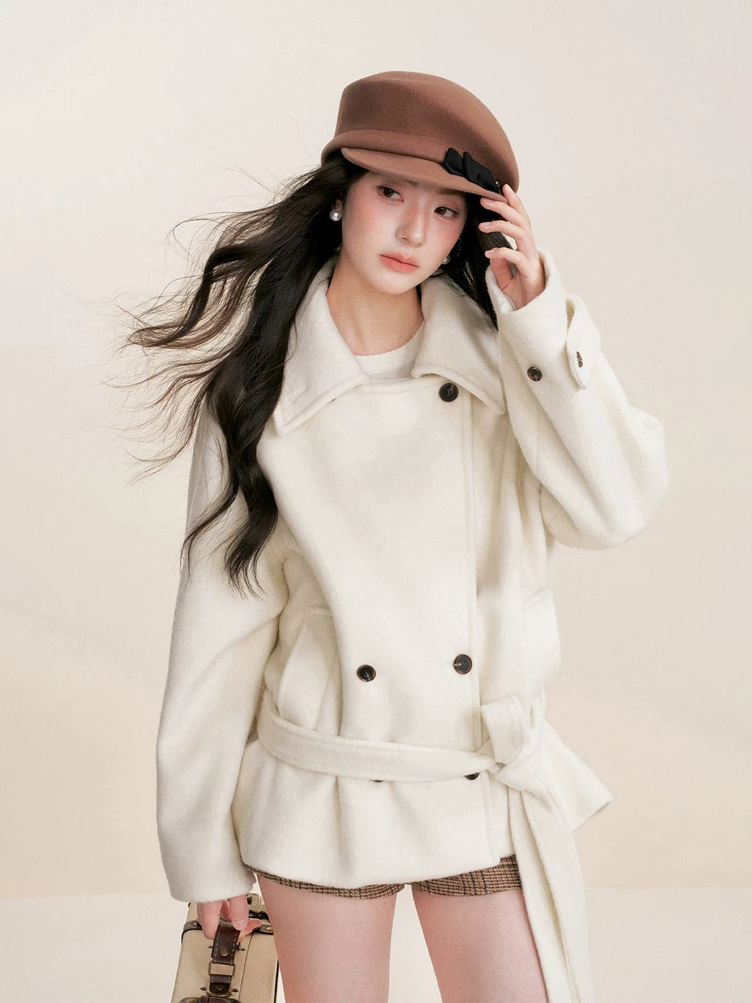 Belted Drop-Shoulder Coat