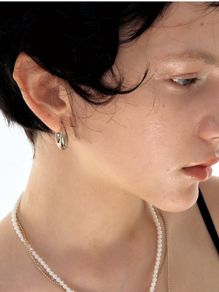 Vintage M2M Circle Letter Earrings