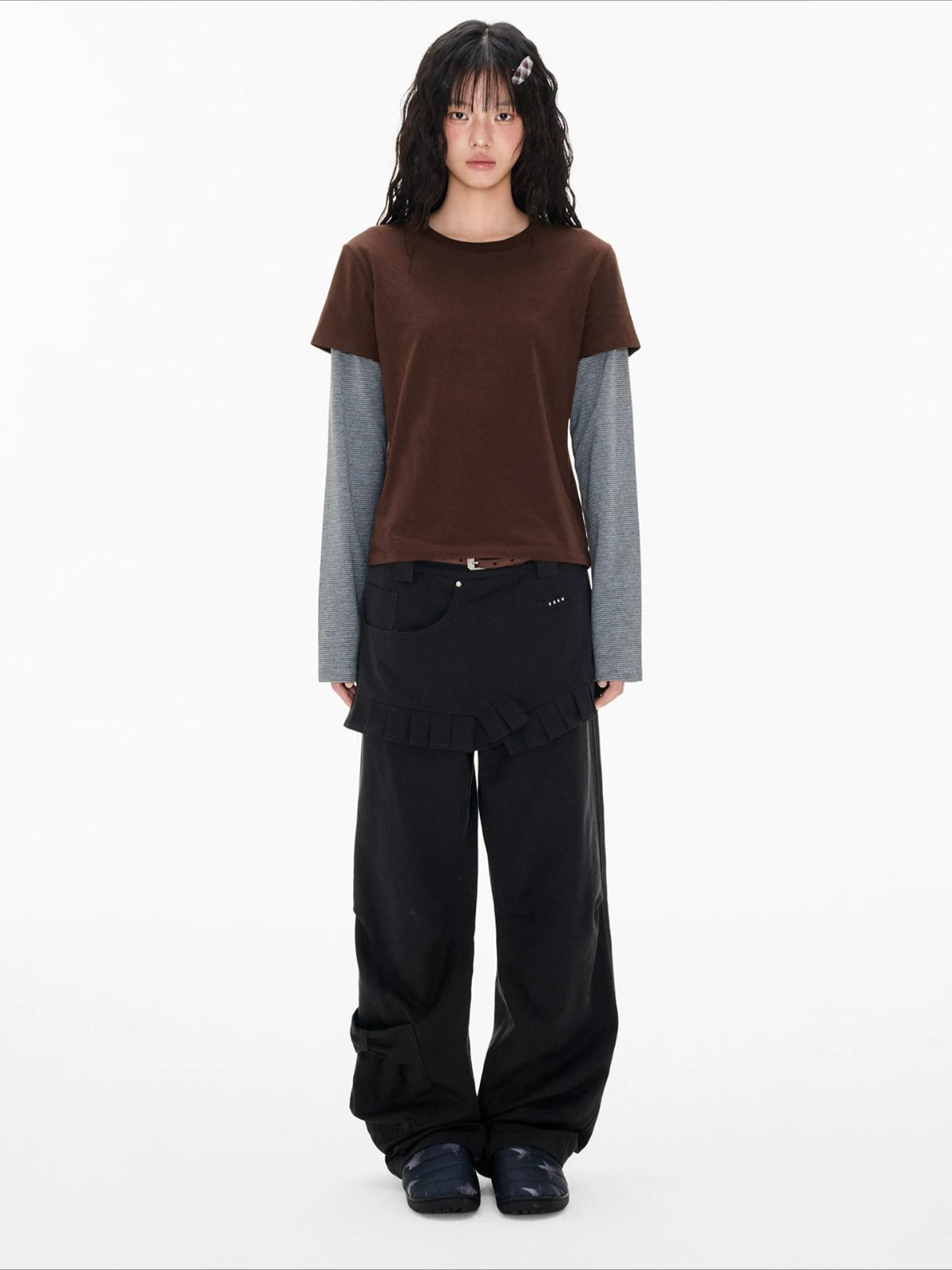 Faux Layered Stripe Tee