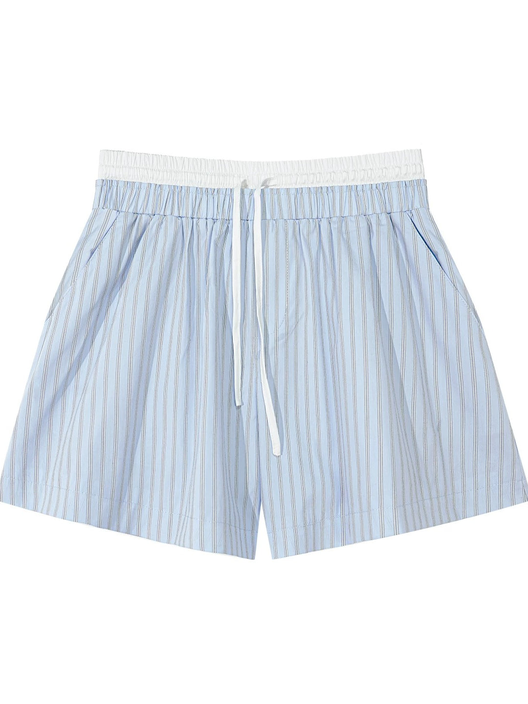 Striped Shirt Shorts Set