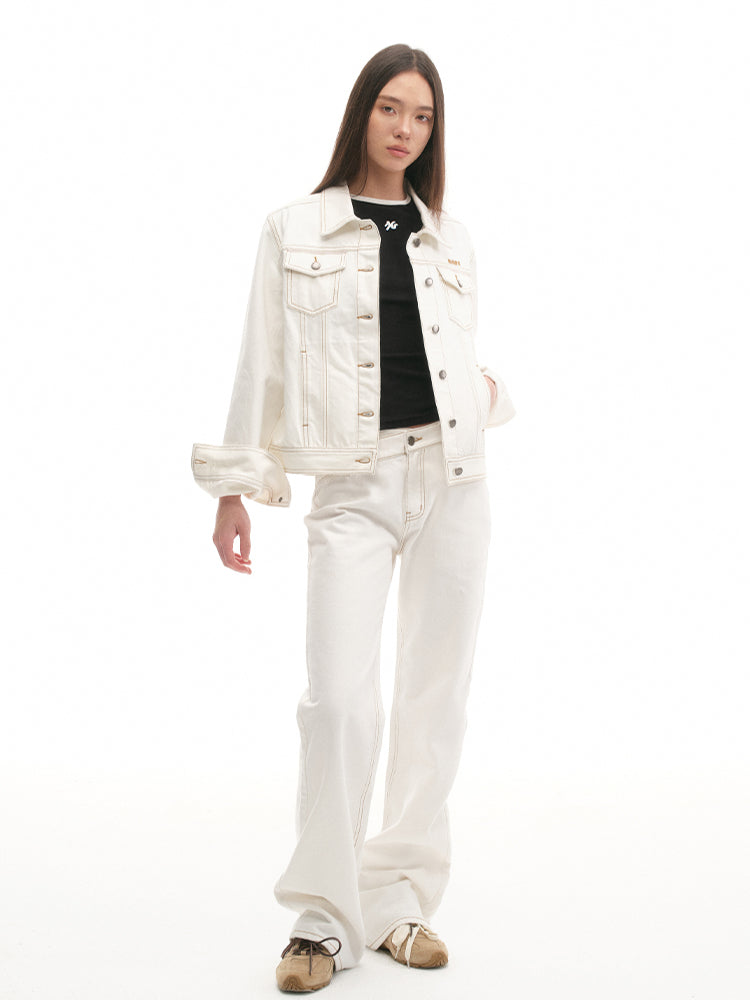 Relaxed-Fit Vintage Denim Jacket