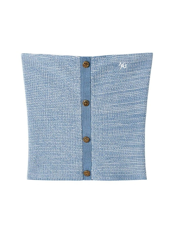 Blue Wanderer Knit Bandeau