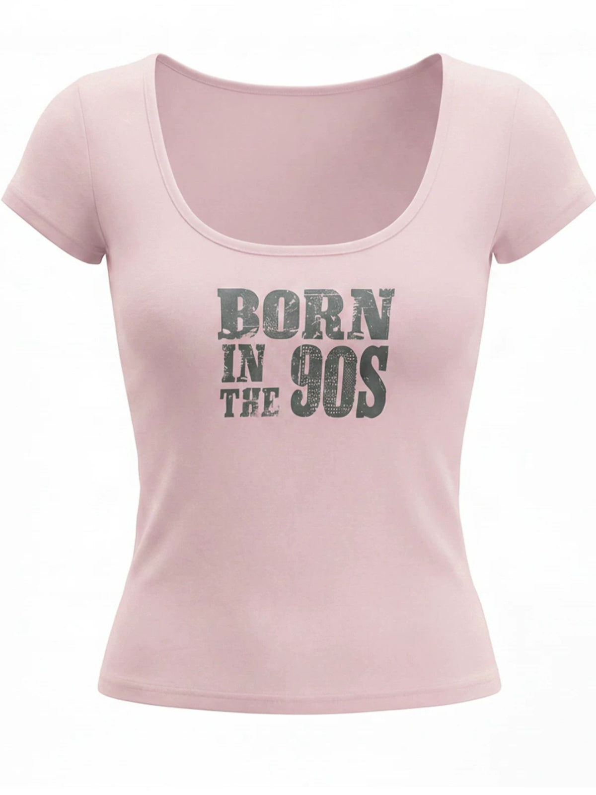 Korean Mint Graphic Slim T Shirt