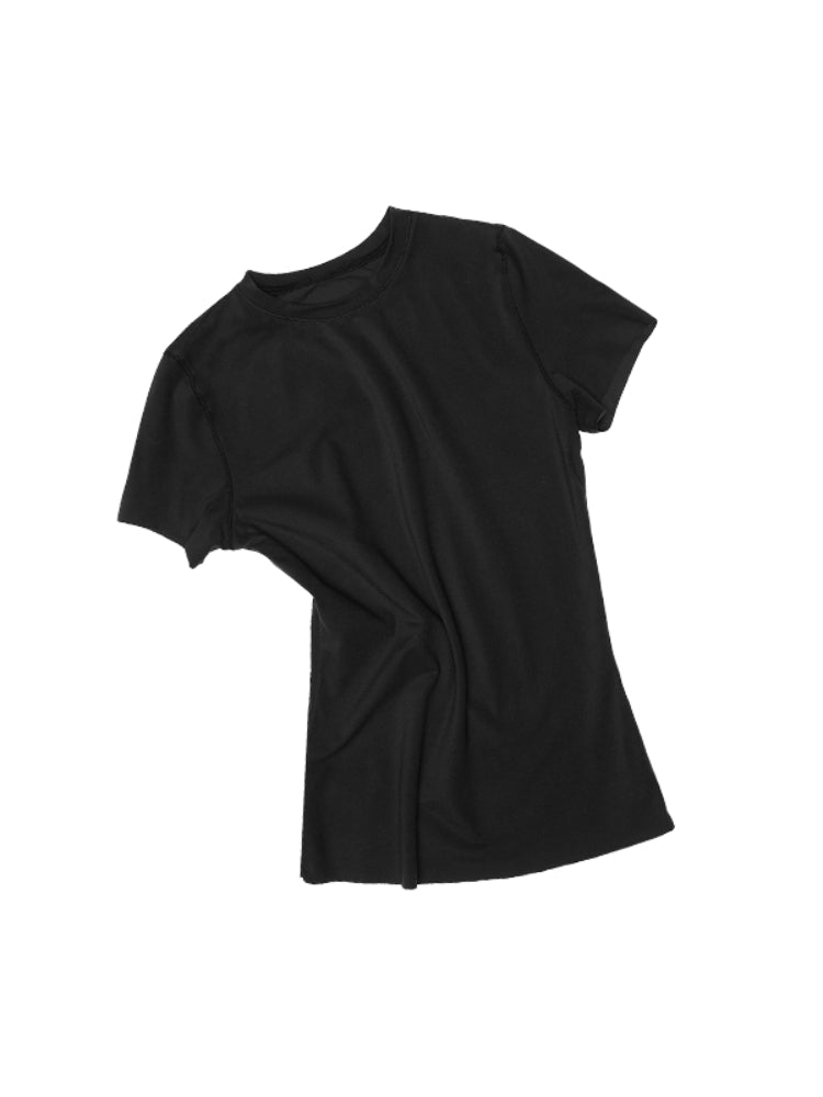 Basic Slim-Fit Solid-Color T-shirt