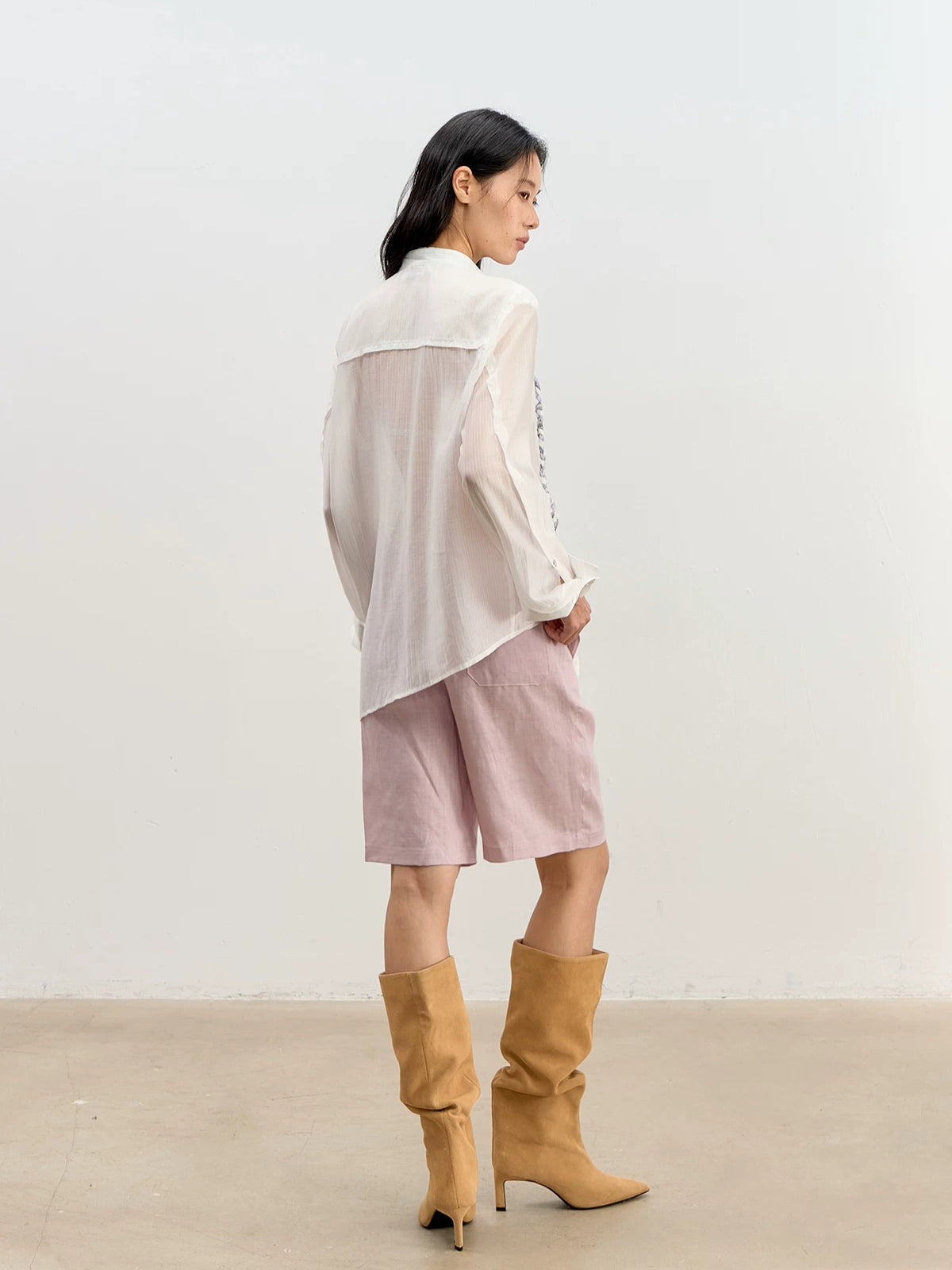 Lyocell Ribbon Blouse