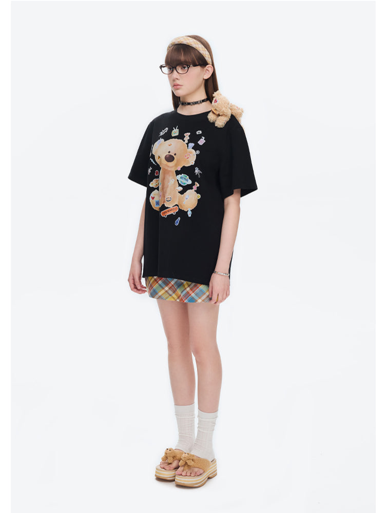 Patched Bear Cotton T-shirt