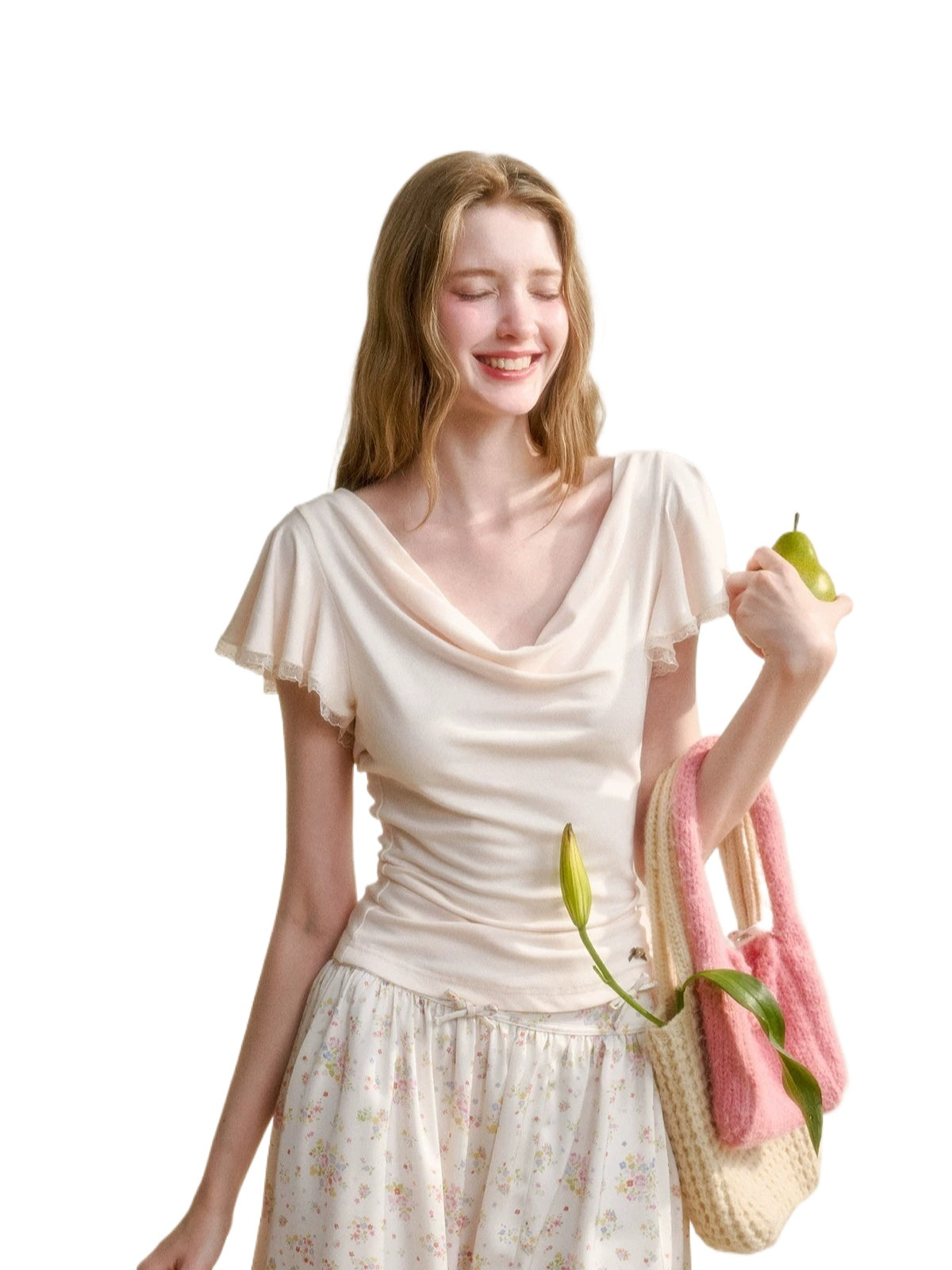 Basic "Cloud" V-neck Top