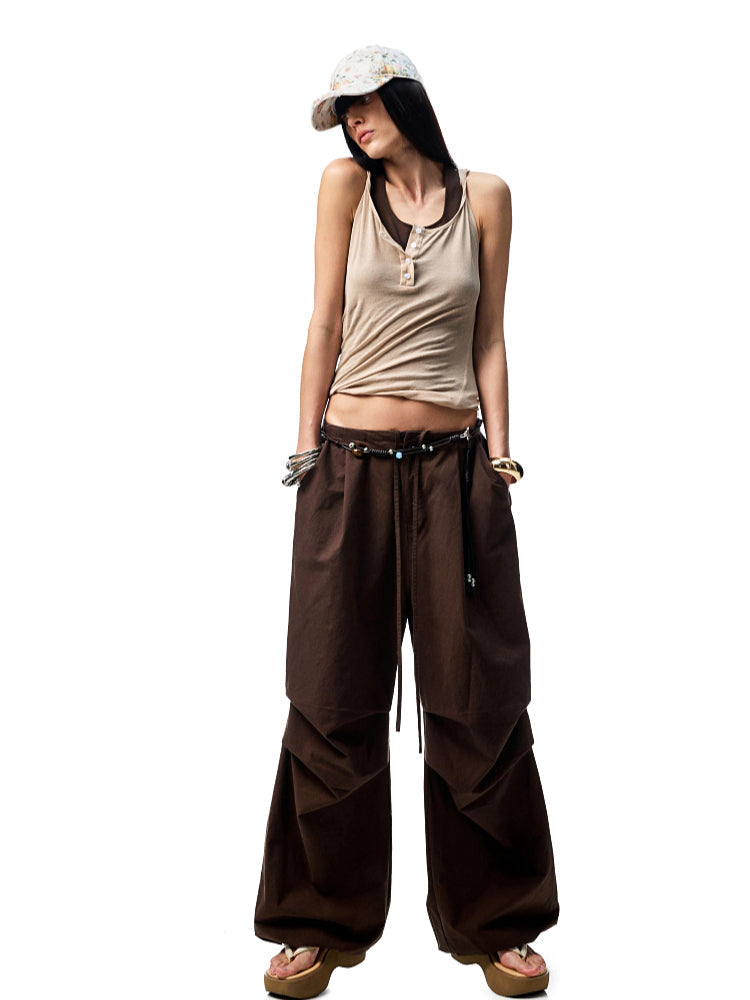 Double-layer Fake Two-piece Color-Blocking Vest