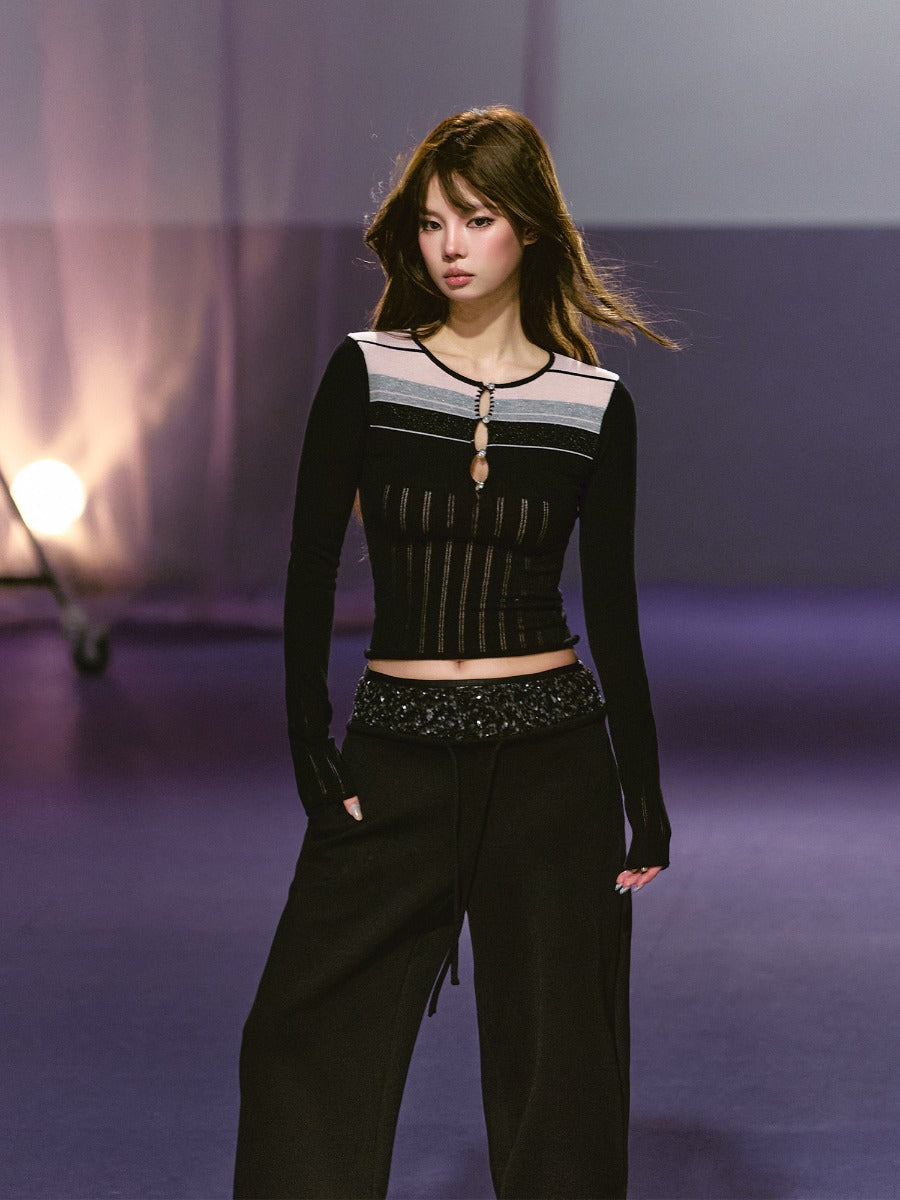 Cutout Knit Top