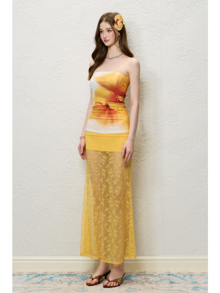 Adjustable Floral Ruched Blouse