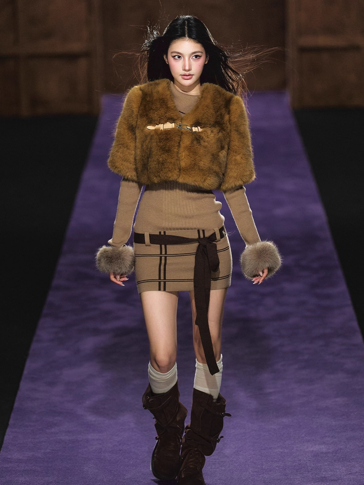 Faux-Fur Cape Vest