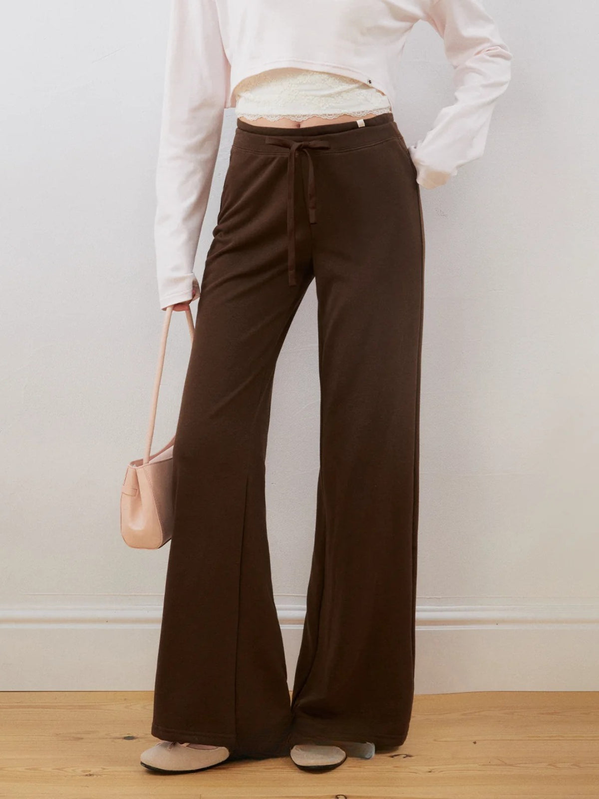 Double Waist Straight Sweatpants