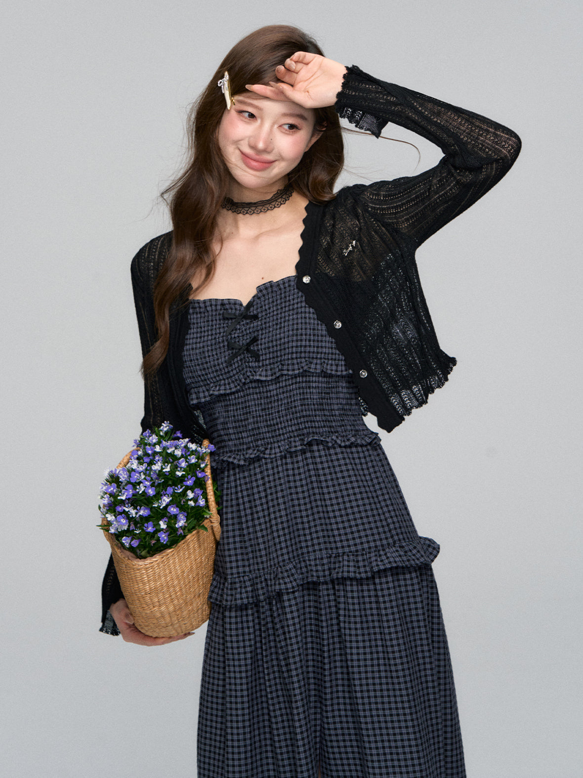 Lace-Trim UV Protection Cardigan