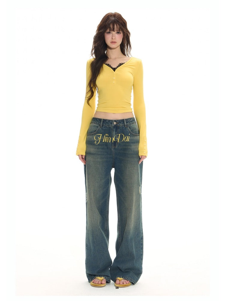 Relaxed Vintage Wide-Leg Jeans