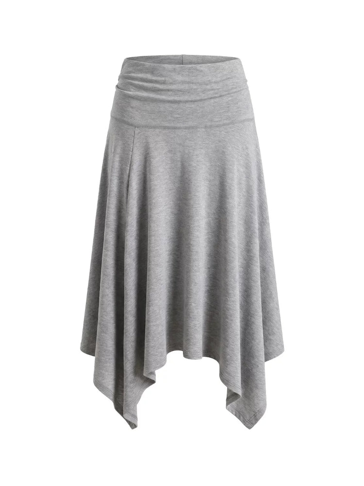 Draped Tie Top Skirt Set