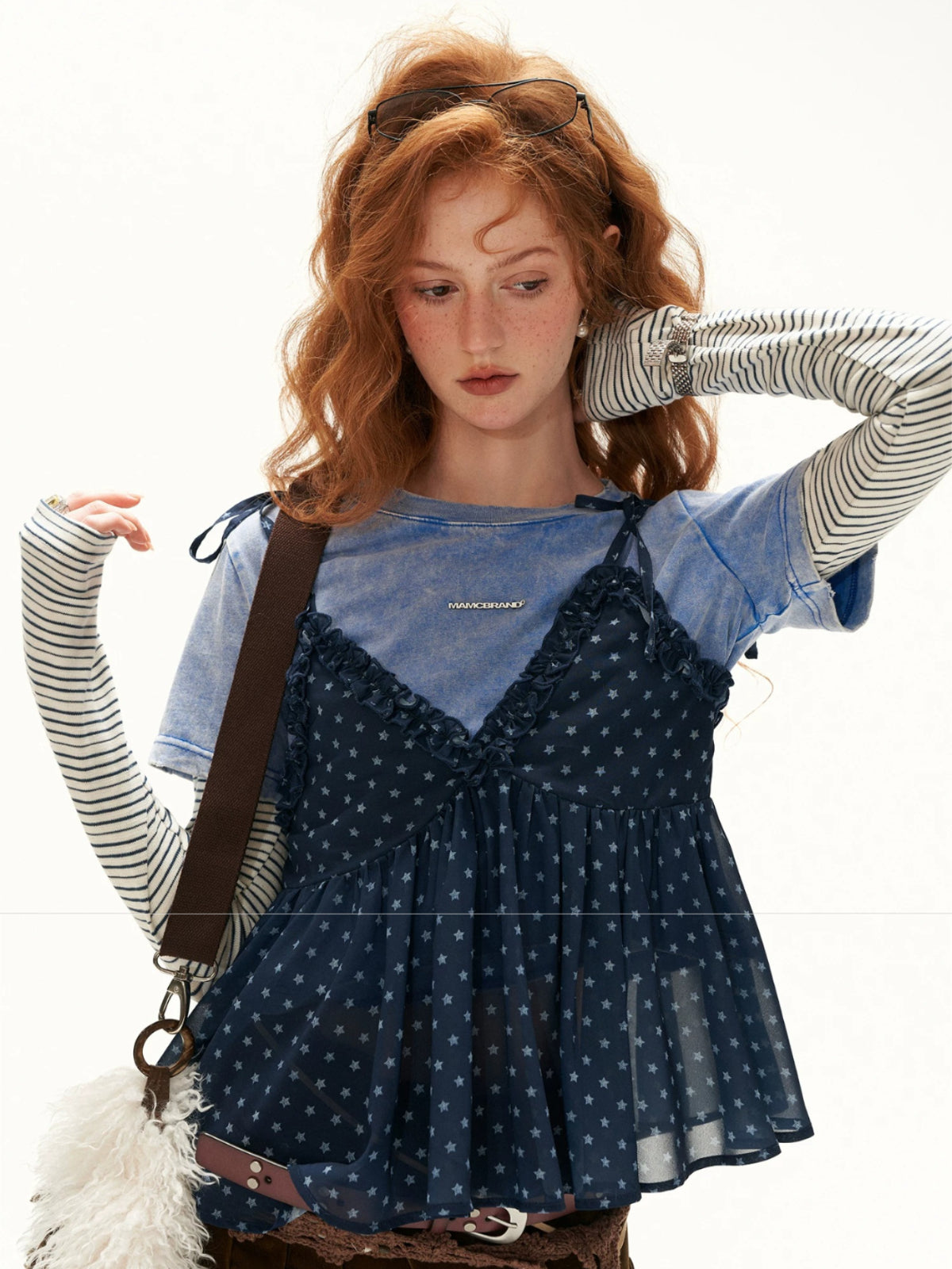 Washed Layered Long Sleeve Tee