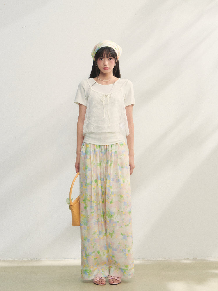 Lace Mesh Sling T-shirt