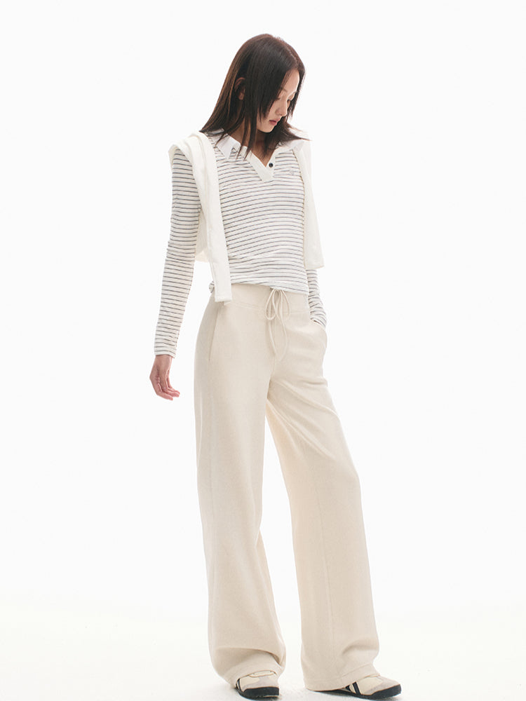 Vintage Slim Fit Black & White Striped T-shirt