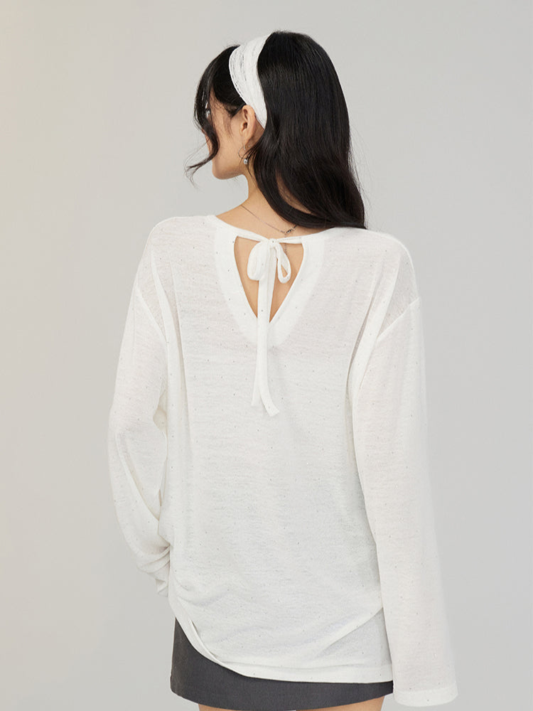 Bowknot Sun-protection T-shirt