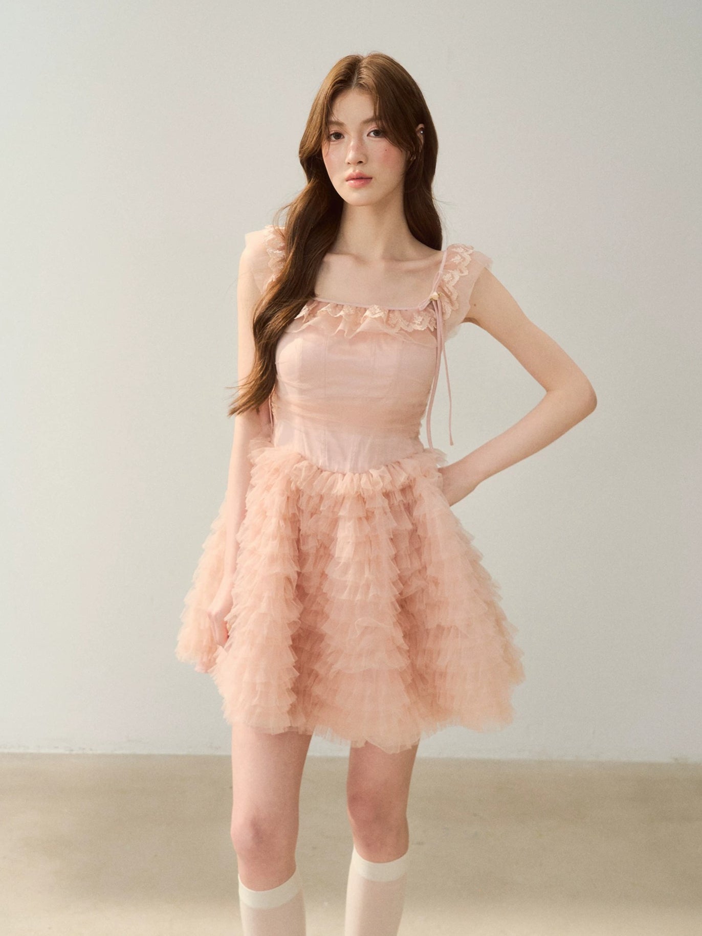 Puff Sleeve Tulle Dress
