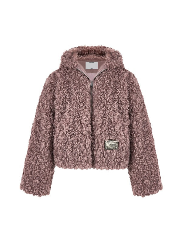 Oversize Faux Fur Hooded Coat