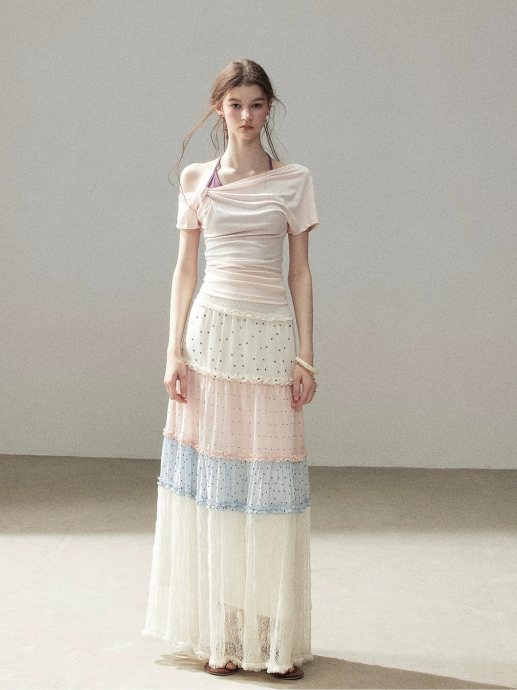 Lace Polka Dot Skirt