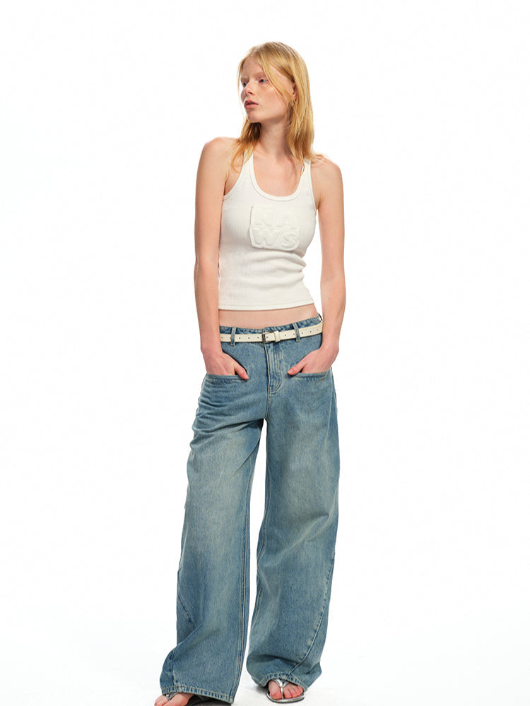 Applique U-Neck Vest Sling