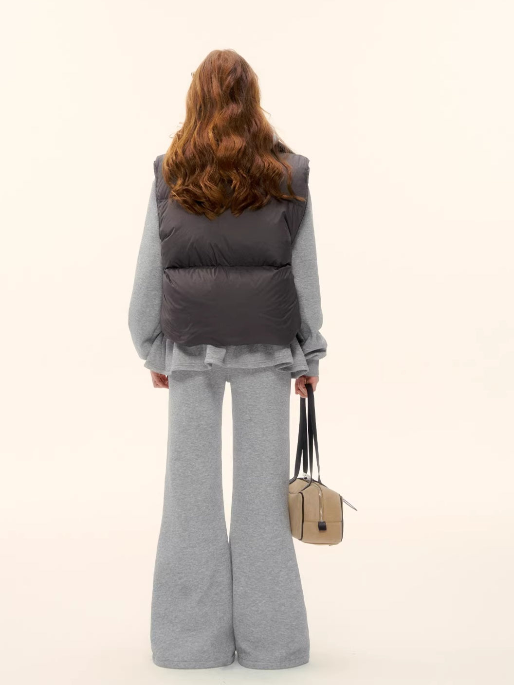 90% Down Puffer Stand-Collar Drawstring Vest