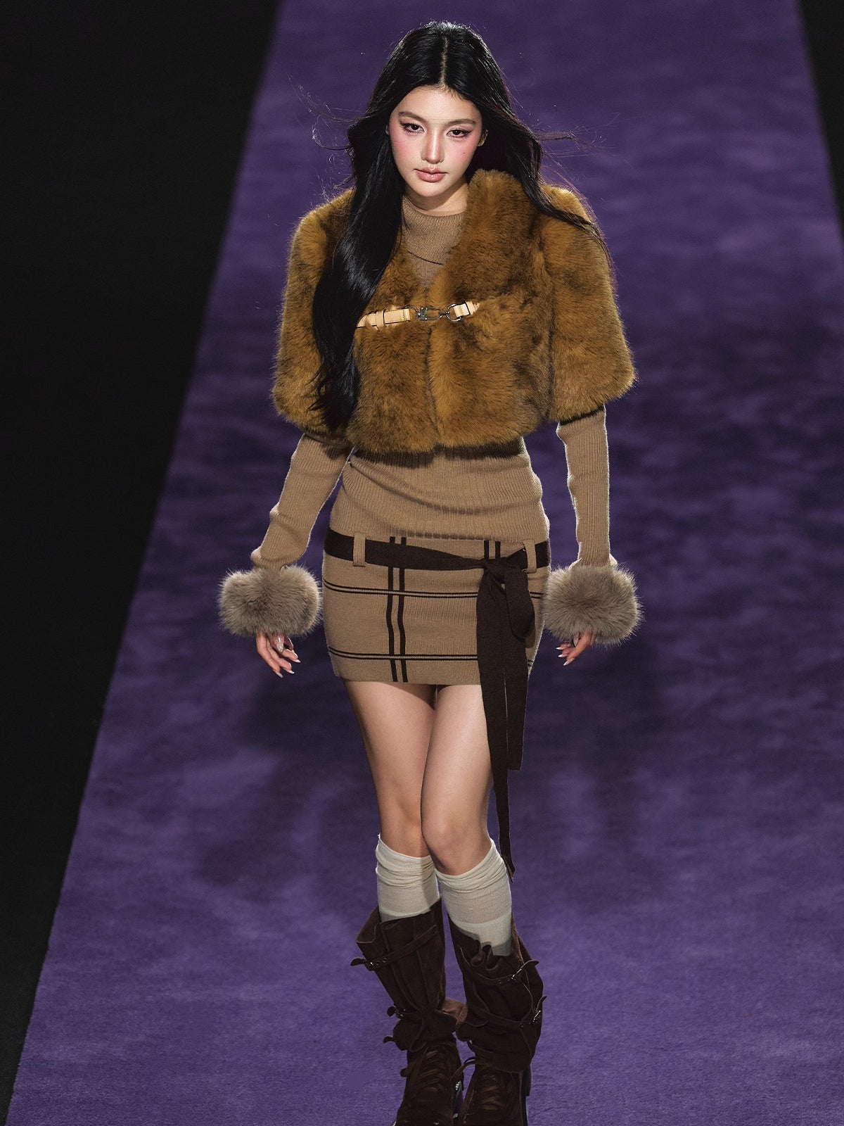 Faux-Fur Cape Vest