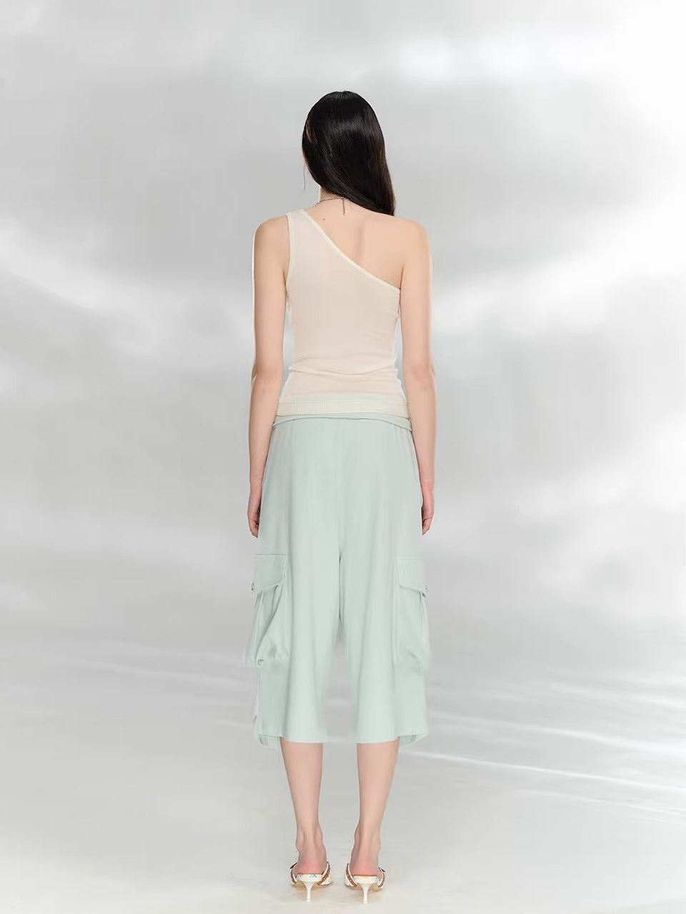 Asymmetrical Knit Tank Top