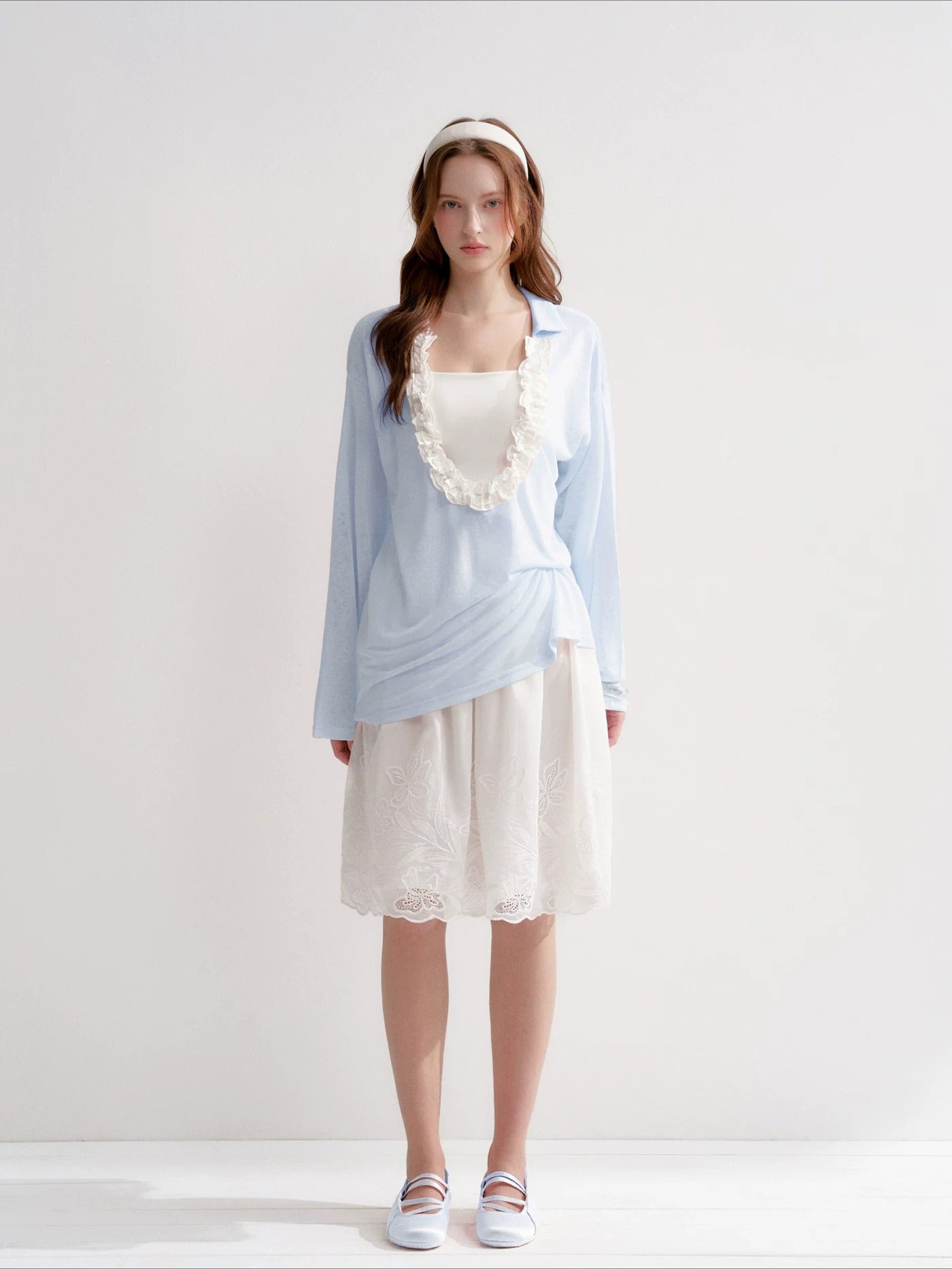 Ruffle Cloud Tee Set