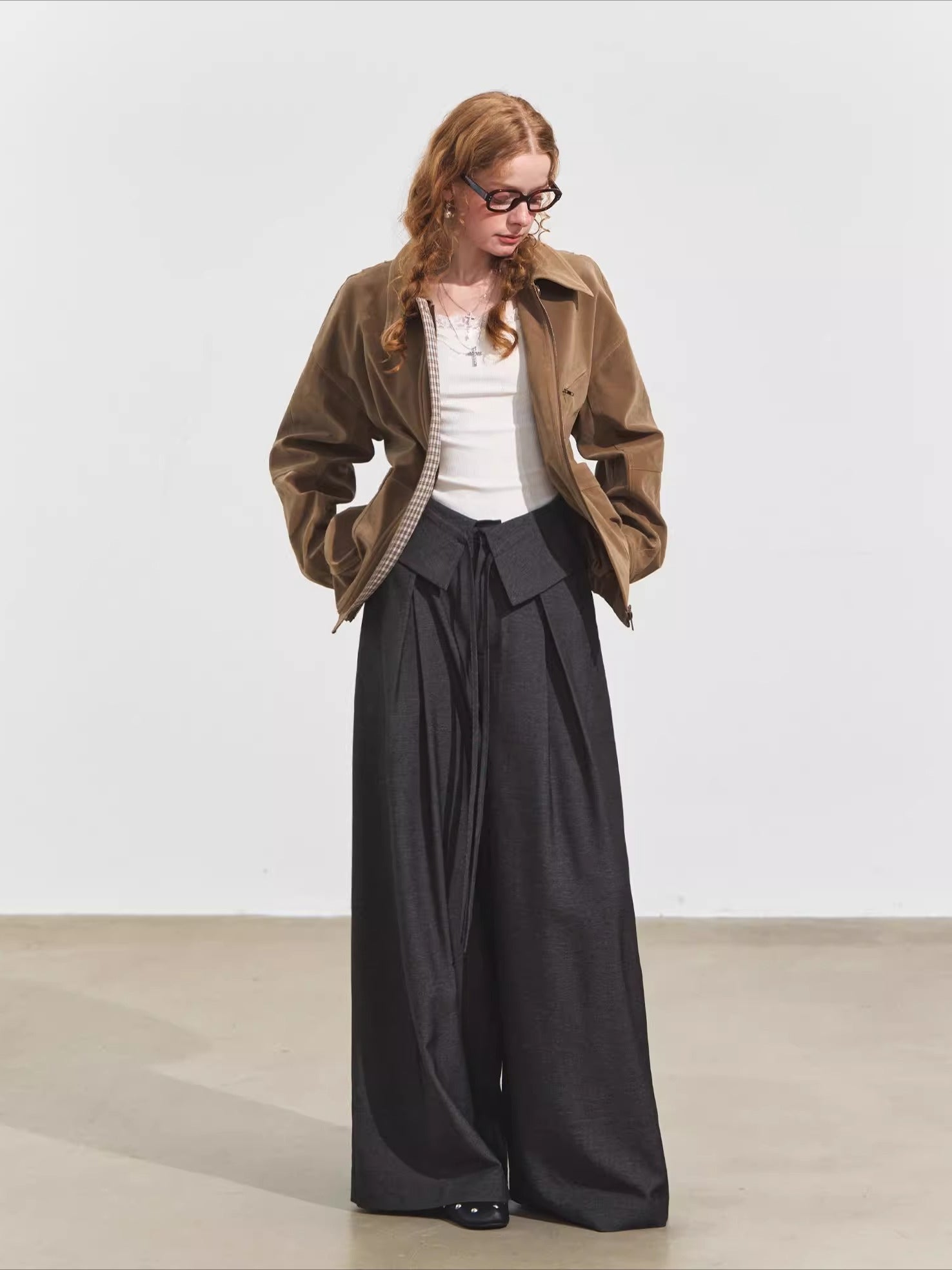 Suede Fog Oversized Jacket