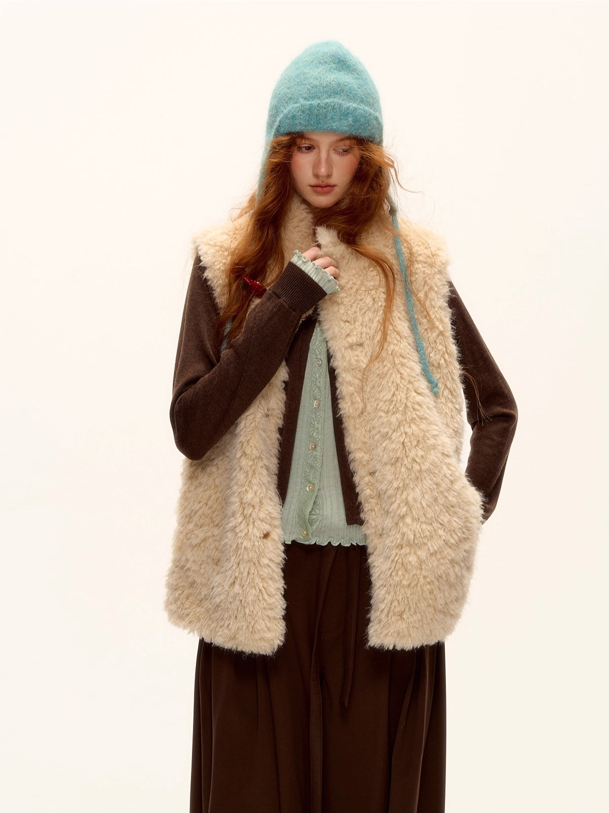 Reversible Check Fleece Vest