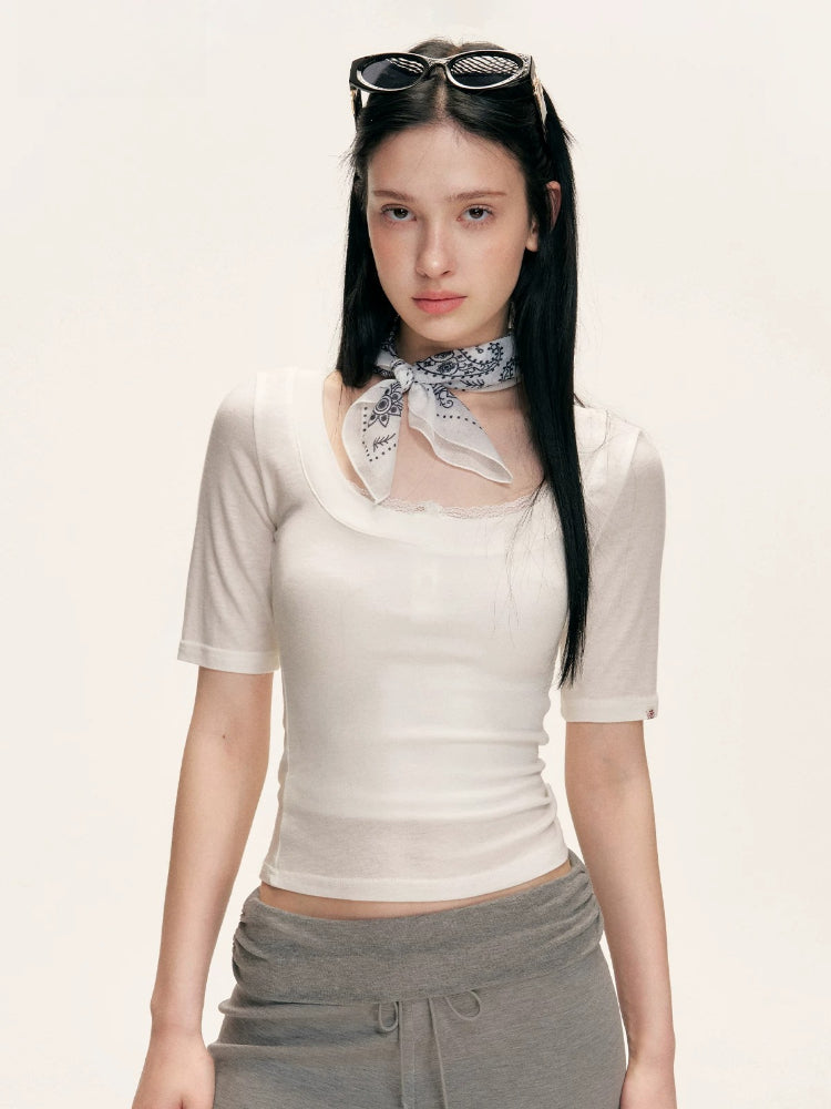 Square Neck Lyocell Tee