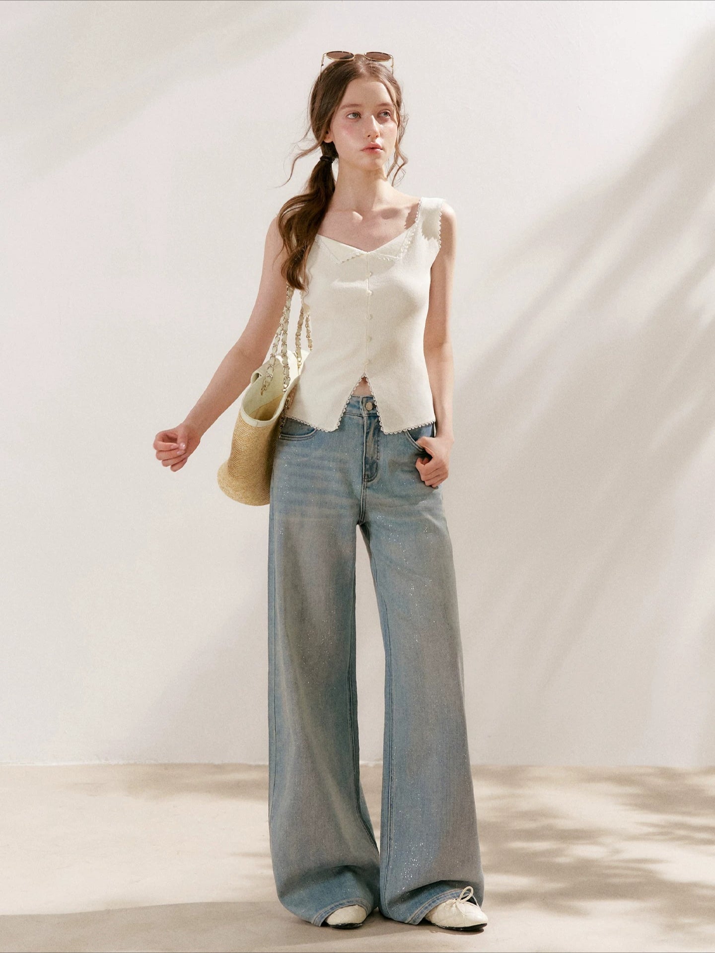 Lyocell Lace Vest